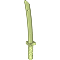 Lego meč Shamshir / Katana, žluto zelená (6116600)